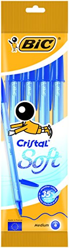 Bic-Cristal-Soft-Punta-Media-12-mm-Confezione-4-Penne-Colore-Blu-0