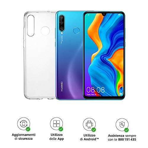 Huawei-P30-Lite-Blue-Smartphone-cover-trasparente-4GB-RAM-memoria-128-GB-espandibile-Display-615-FHD-Tripla-fotocamera-posteriore-da-4882-MP-fotocamera-anteriore-24-MP-Italia-0