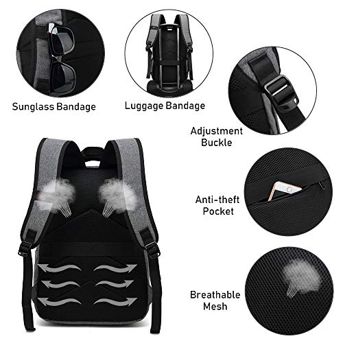 XQXA Zaino PC Portatili,Zaino con tasca antifurto Impermeabile Zaino per  Laptop con Porta USB,Zaino per Computer Affari… - Salvatore Patti