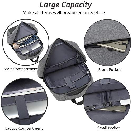 XQXA Zaino PC Portatili,Zaino con tasca antifurto Impermeabile Zaino per  Laptop con Porta USB,Zaino per Computer Affari… - Salvatore Patti