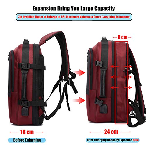 Xnuoyo 17.3 Pollici Espandibile Laptop Zaino Antifurto, Impermeabile TSA Zaino  Porta PC Convertibile per Notebook (Rosso… - Salvatore Patti