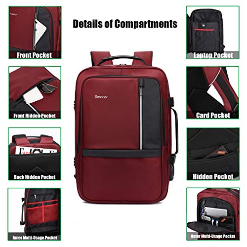 Xnuoyo 17.3 Pollici Espandibile Laptop Zaino Antifurto, Impermeabile TSA  Zaino Porta PC Convertibile per Notebook (Rosso… - Salvatore Patti