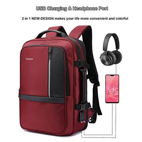 Xnuoyo 17.3 Pollici Espandibile Laptop Zaino Antifurto, Impermeabile TSA Zaino  Porta PC Convertibile per Notebook (Rosso… - Salvatore Patti